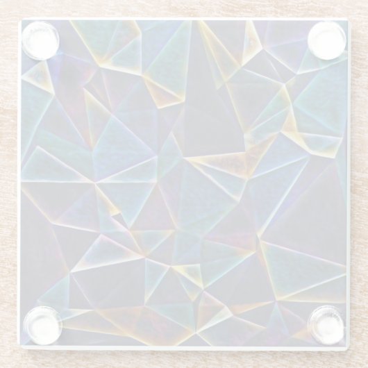 Broken Bubbles Glazen Onderzetter (Achterkant)