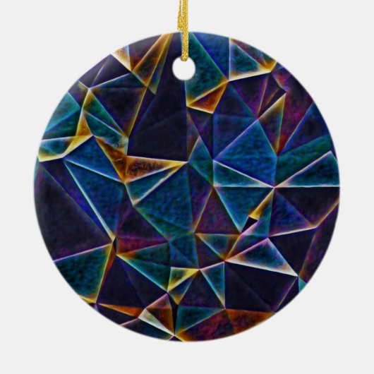 Broken Bubbles Keramisch Ornament (Achterkant)