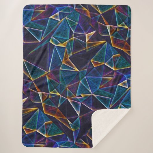 Broken Bubbles Sherpa Deken (Voorkant)