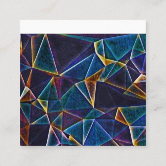 Broken Bubbles Vierkante Visitekaartje (Achterkant)