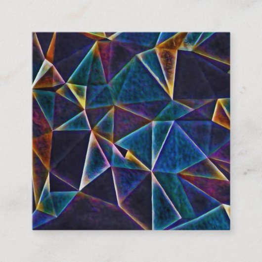 Broken Bubbles Vierkante Visitekaartje (Voorkant)