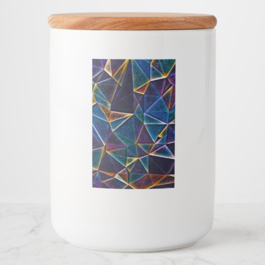 Broken Bubbles Voedselcontainer Etiket (Voorkant)