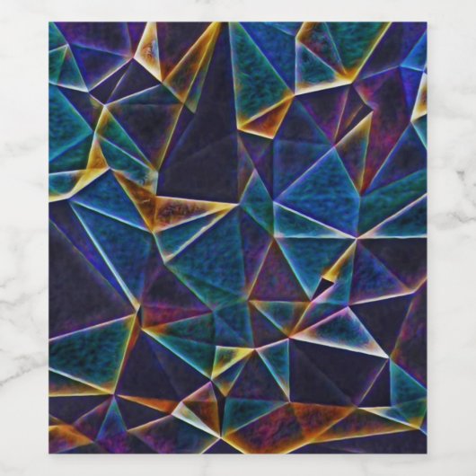 Broken Bubbles Wijn Etiket (Enkel label)