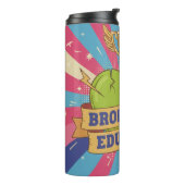 Broken But Educated Motivational Art Thermosbeker (Gedraaid links)