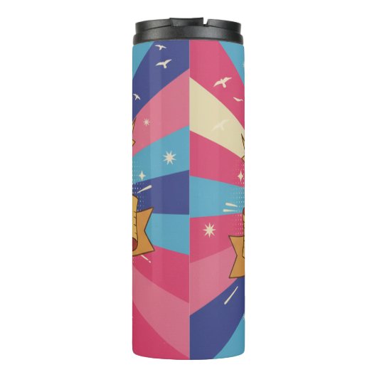 Broken But Educated Motivational Art Thermosbeker (Achterkant)