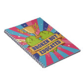 Broken But Educated Motivational Quote  Notitieboek (Rechterzijde)