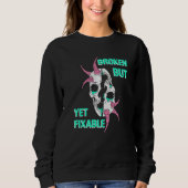 Broken But Yet Fixable Punk Heavy Metal   Trui (Voorkant)
