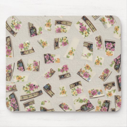 Broken China Mosaic Mousepad Muismat (Voorkant)