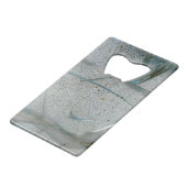 Broken Cracked en Dirty Grass Creditkaart Flessenopener (Achterkant Gekanteld)