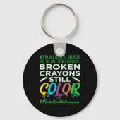 Broken Crayons Mental Health Awareness Supporter G Sleutelhanger (Achterkant)