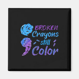 Broken Crayons nog steeds Colour Suicide Awareness Magneet
