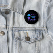 Broken Crayons nog steeds Colour Suicide Awareness Ronde Button 5,7 Cm (In situ)