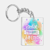 Broken Crayons Sleutelhanger (Voorkant Links)