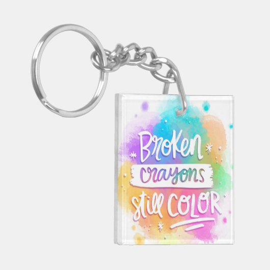 Broken Crayons Sleutelhanger (Voorkant Links)