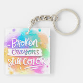 Broken Crayons Sleutelhanger (Achterkant)