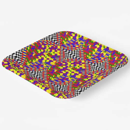 Broken Cube door Kenneth Yoncich Papieren Bordje (Gebogen)