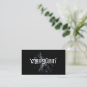 Broken "Cyber Security"-hackerkaart Visitekaartje (Staand voorkant)