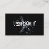 Broken "Cyber Security"-hackerkaart Visitekaartje (Voorkant)