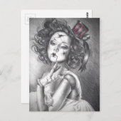 Broken Doll Briefkaart Creepy Doll Carnival Doll (Voorkant / Achterkant)