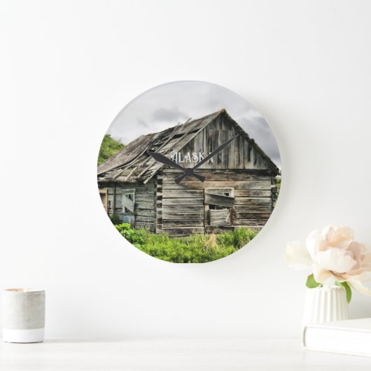 Broken Down Cabin in Alaska Grote Klok (Huis)