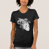 Broken Face Woman Halloween T-shirt (Voorkant)