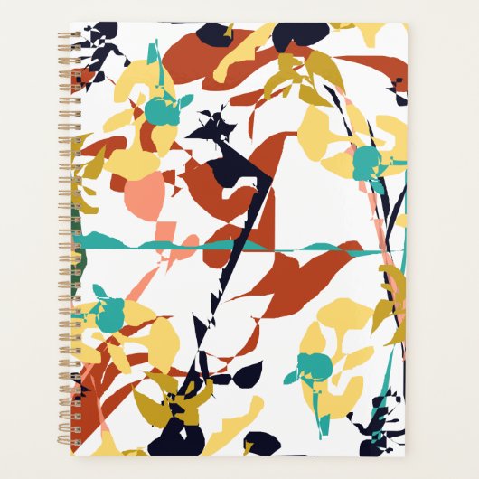 Broken Flowers Abstract Planner (Voorkant)