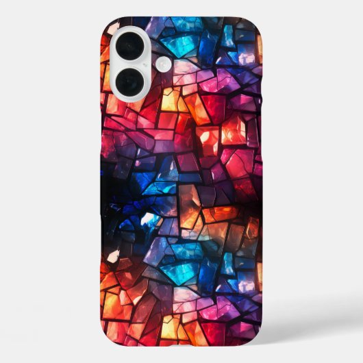 Broken Glass Art Phone Case (Achterkant)