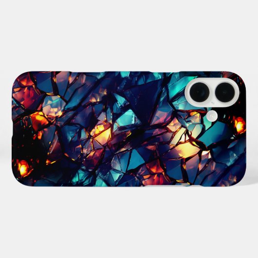 Broken Glass Art Phone Case (Achterkant (horizontaal))
