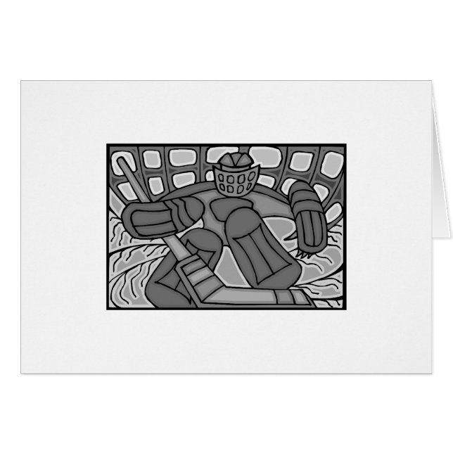 Broken Glass Hockey Goalie (Voorkant Horizontaal)