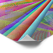 Broken Glass Shattered Mirror Line Art Poster (Hoek)