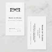 Broken Glasses Professionele Optometrie Afspraak Visitekaartje (Voorkant / Achterkant)