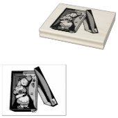 Broken Gnome Rubberstempel (Gestempeld)