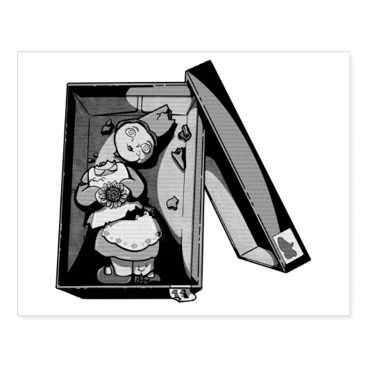 Broken Gnome Rubberstempel (Afrduk)
