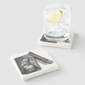 Broken Gnome Stenen Onderzetter (Zijkant)