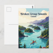Broken Group-eilanden Canada Briefkaart (Voorkant / Achterkant)