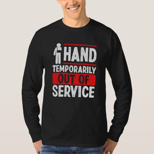 Broken Hand Humor Broken Hand Survivor Warrior T-shirt (Voorkant)