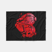 Broken Heart Anti Valentines Day Fleece Deken (Voorkant (Horizontaal))