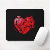 Broken Heart Anti Valentines Day  Muismat (Met muis)