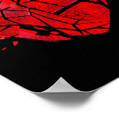 Broken Heart Anti Valentines Day  Poster (Hoek)