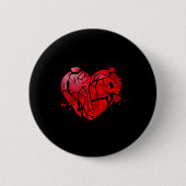 Broken Heart Anti Valentines Day  Ronde Button 5,7 Cm (Voorkant)