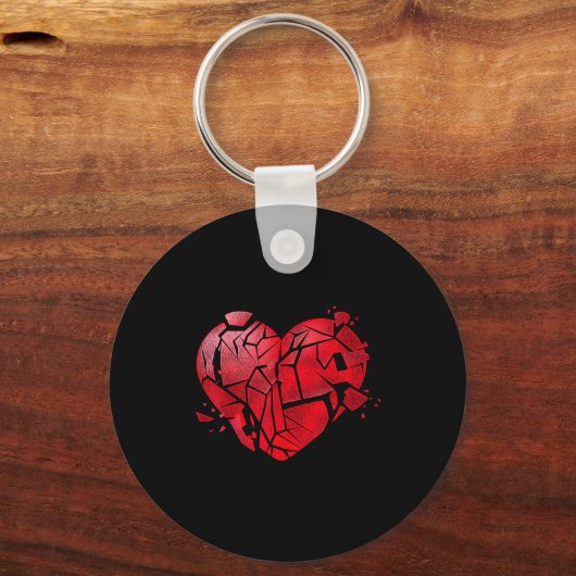 Broken Heart Anti Valentines Day Sleutelhanger (Voorkant)