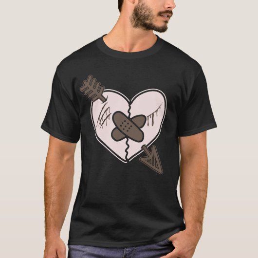 Broken Heart Breakup Divorce Couple T-shirt (Voorkant)