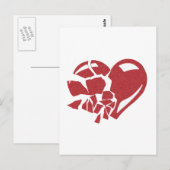 Broken Heart Briefkaart (Voorkant / Achterkant)