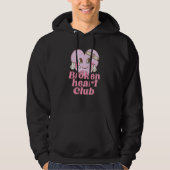 Broken Heart Club Valentine Day Retro Groovy Men W Hoodie (Voorkant)