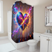 Broken Heart Douchegordijn (In situ)