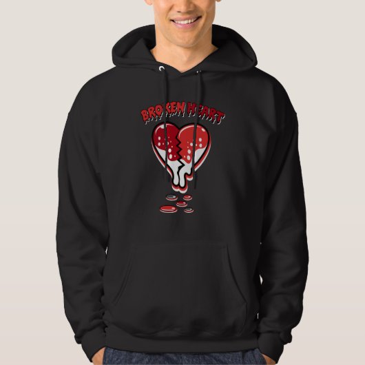 Broken Heart Dripping Chile Red 9s Matching Hoodie (Voorkant)