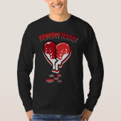 Broken Heart Dripping Chile Red 9s Matching T-shirt (Voorkant)