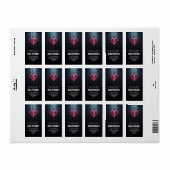 Broken Heart echtscheiding partij Etiket (Full Sheet)