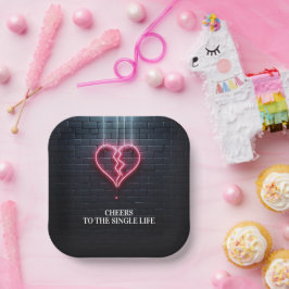 Broken Heart echtscheiding partij Papieren Bordje