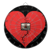 Broken Heart foto personalisatie echtscheiding cad Dartbord (Voorkant)